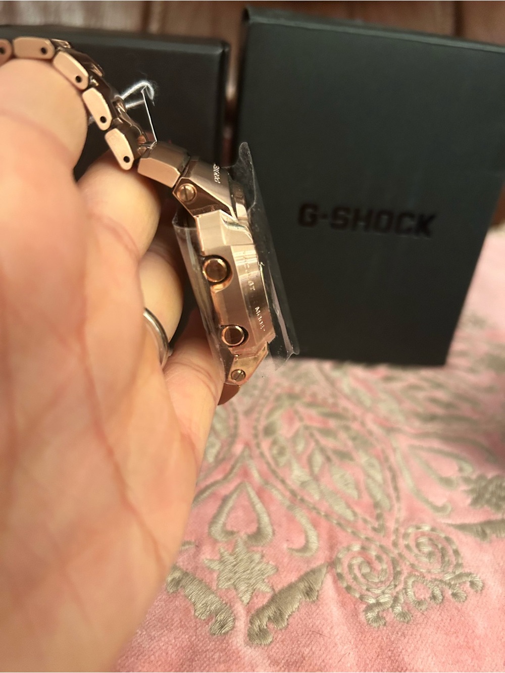 Casio G-Shock SOLAR Rose Gold Metal Men's Watch - Picture 3 of 7